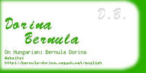 dorina bernula business card